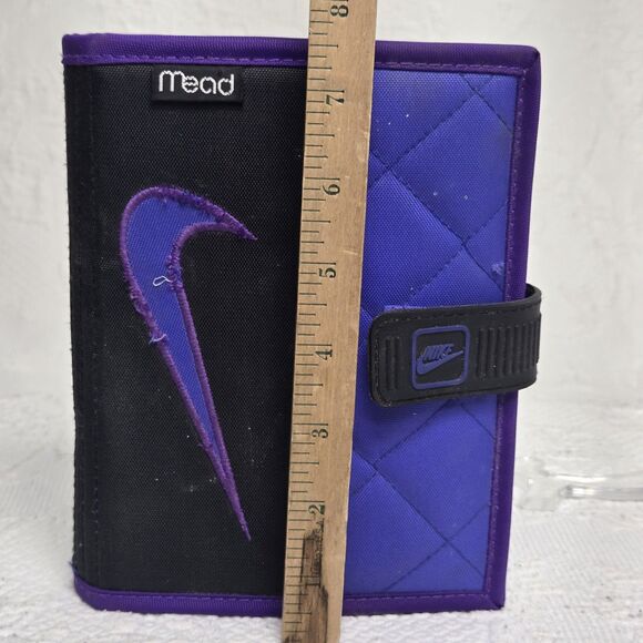 90s Mead Nike Purple Black Day Planner Calender Project Note Book Contacts - Picture 14 of 15